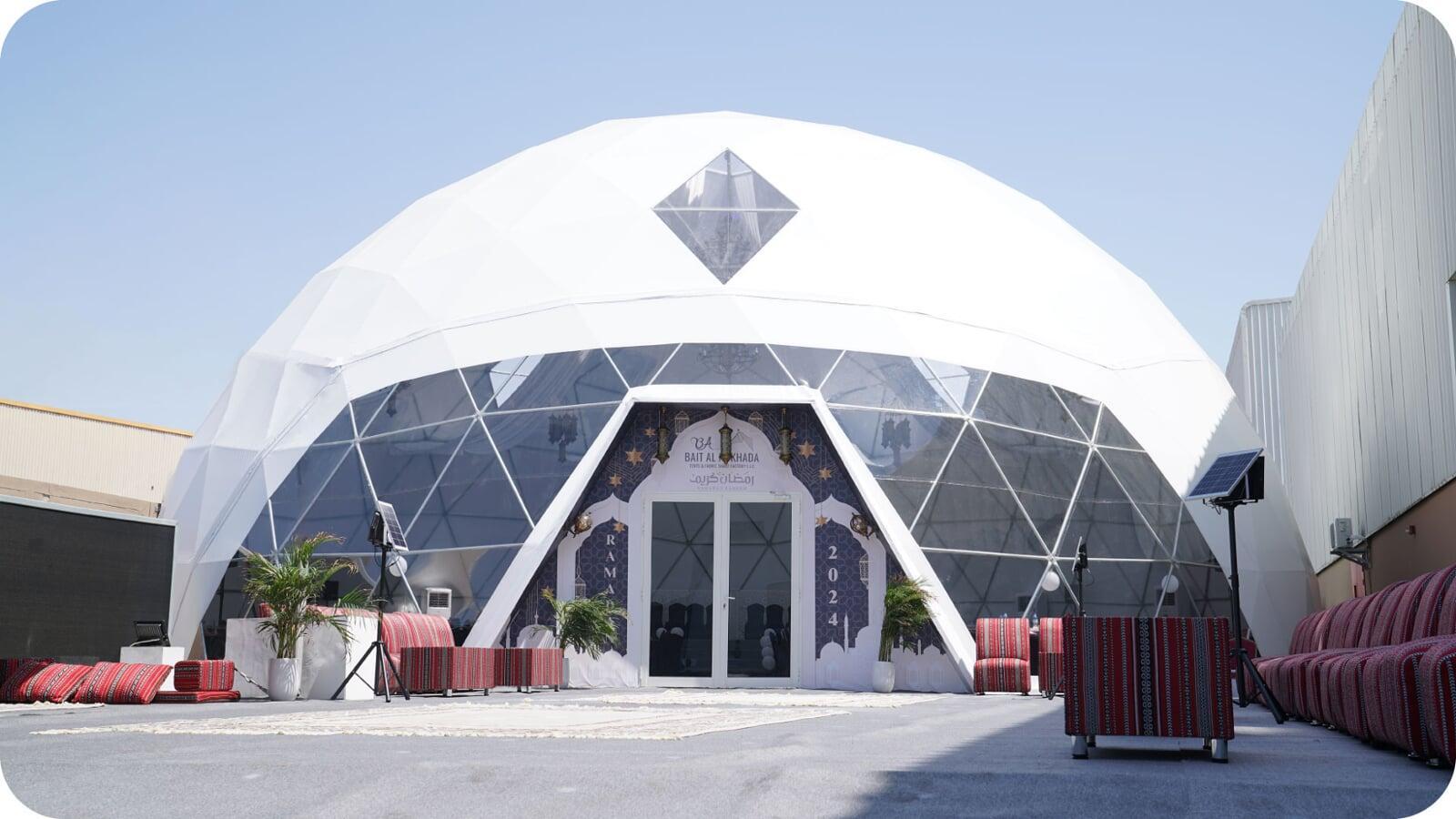 Geodesic Tent Exterior 