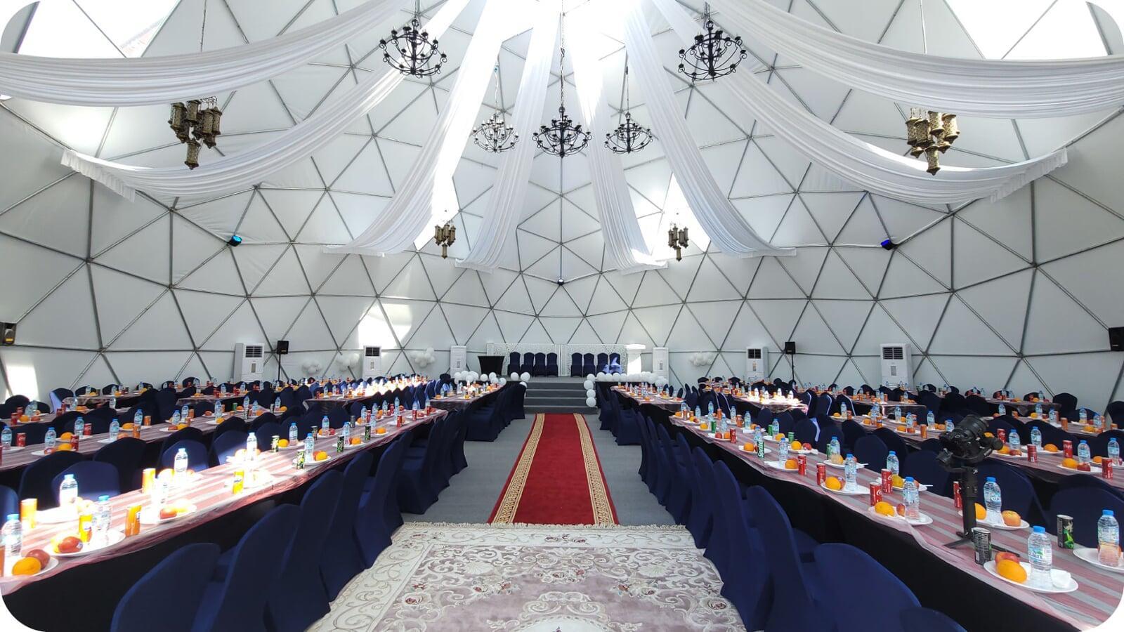 Geodesic Tent Interior 