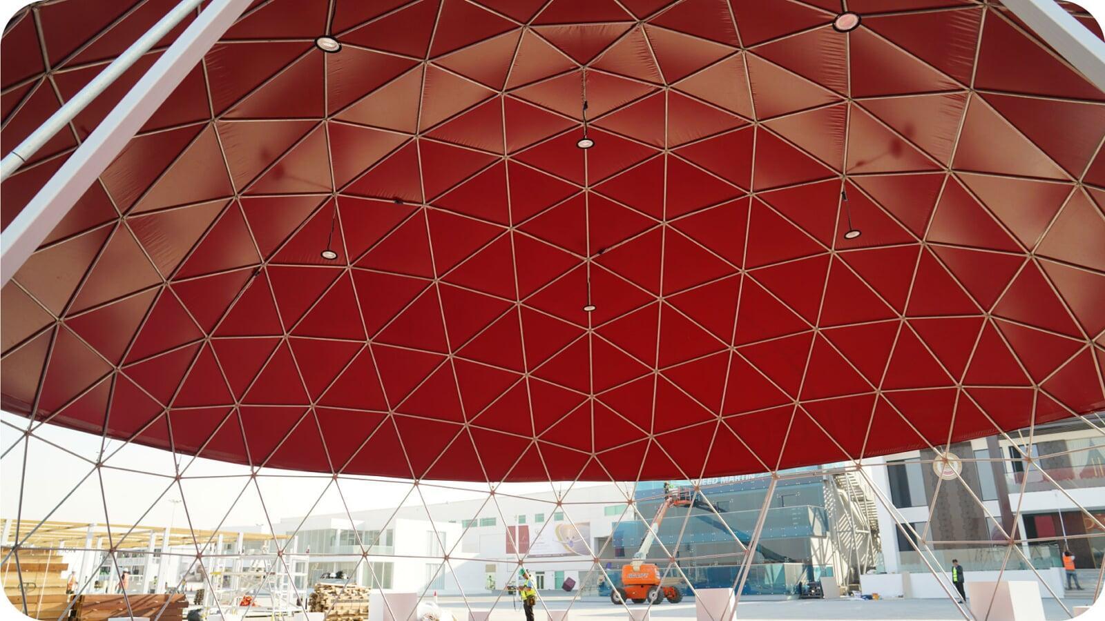 Geodesic Tent Interior 