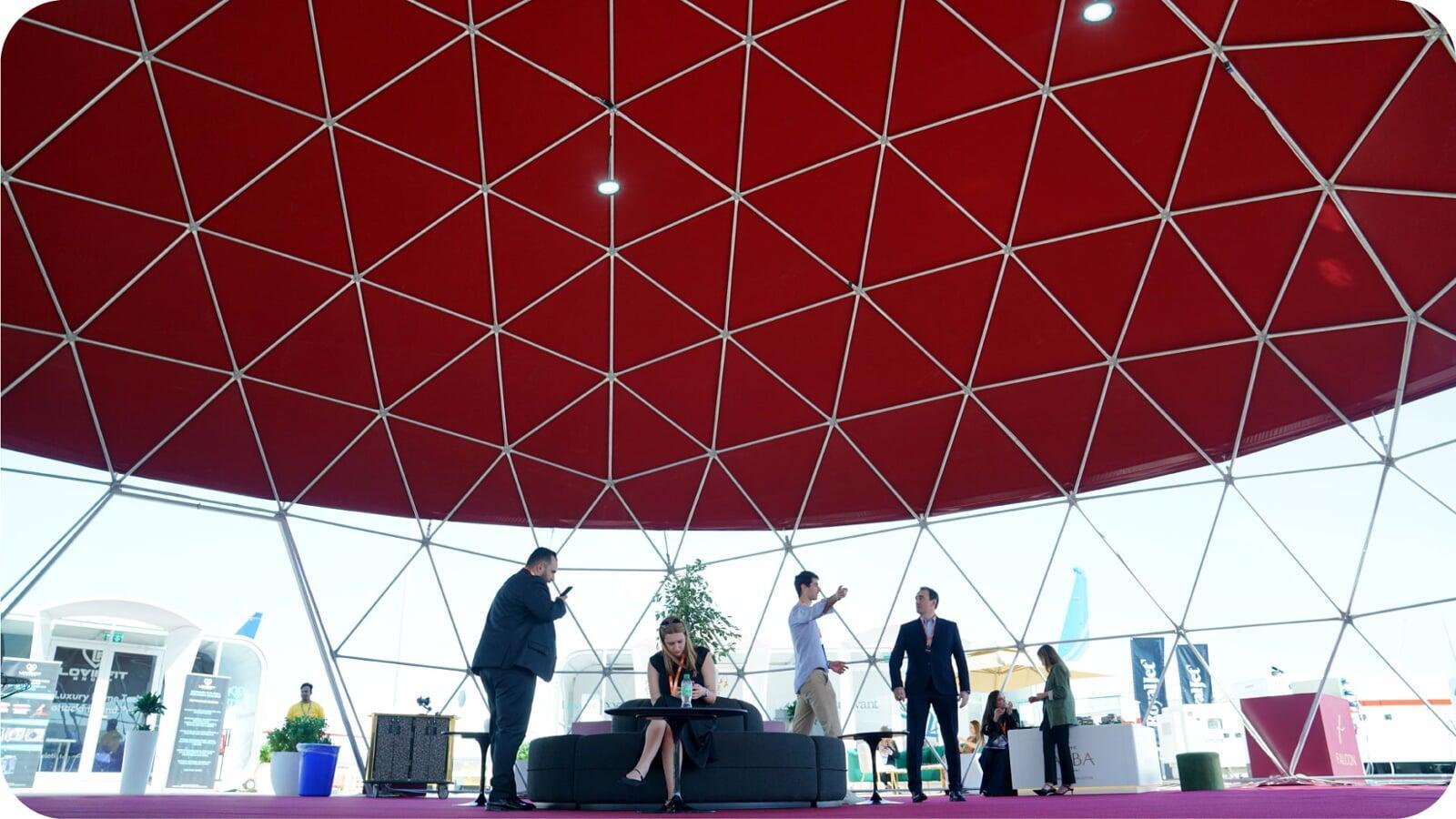 Geodesic Tent Interior 
