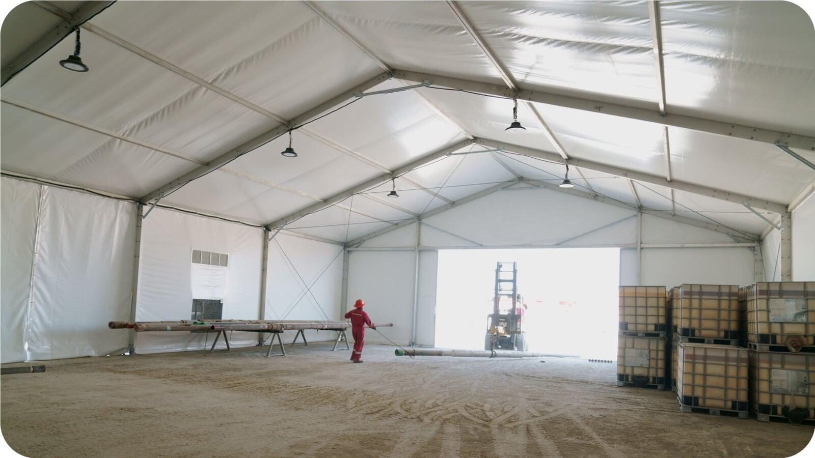 Pyramid Tent Interior 