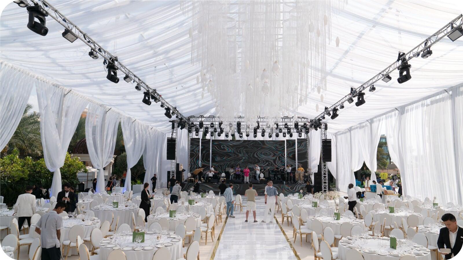 Royal Arch Tent Interior