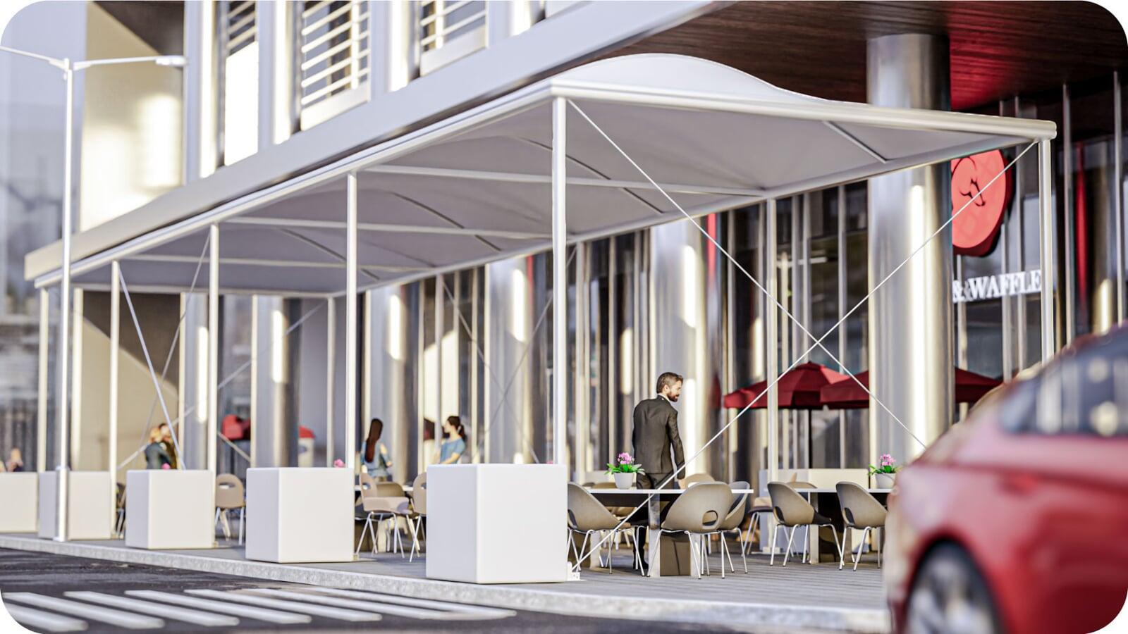 Royal Wave  Tent Exterior 