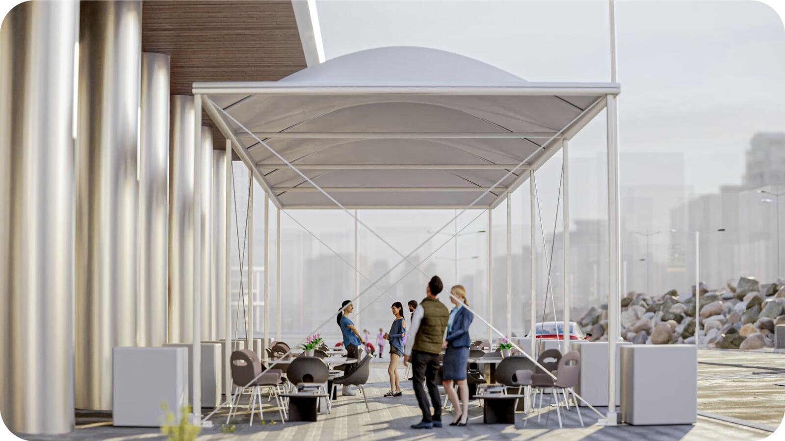 Royal Wave Tent Interior 